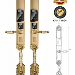 Khóa điện tử Hyundai Đại Sảnh HY-SLC8820 Gold
