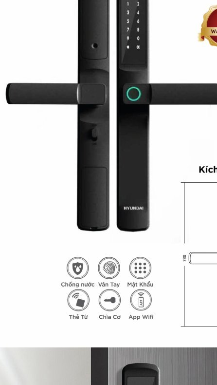 Khóa điện tử Hyundai Cửa Nhôm HY-SLS006